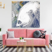 Toile Image satellite d'un typhon (Insitu(Salon))