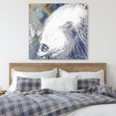 Toile Image satellite d'un typhon (Insitu(Chambre))