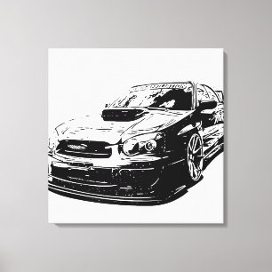 Toile Image vectorielle Subaru Impreza Wrx Sti