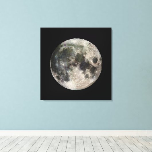 Toile Image vive de la Lune (Insitu (Plancher de Bois))