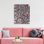 Toile Images Abstraites : Cyber Pop Abstrait Fractal (Insitu(Salon))