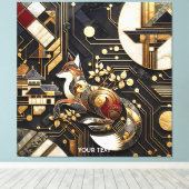 Toile Imaginaire Abstrait Fox Art (Insitu (Plancher de Bois))