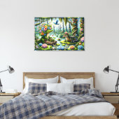 Toile Imaginaire alligator marécage Thunder_Cove (Insitu(Chambre))