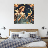 Toile imaginaire art femme style tarot (Insitu(Chambre))
