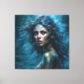 Toile Imaginaire Belle Sirène Sirène Sirène Princesse (Recto)