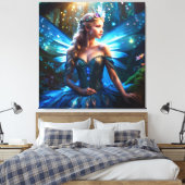 Toile Imaginaire Blue Dragonfly Fairy Princesse (Insitu(Chambre))