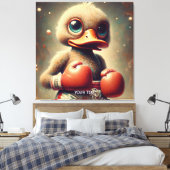 Toile Imaginaire Cute Canard Gants de boxe (Insitu(Chambre))