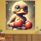 Toile Imaginaire Cute Canard Gants de boxe (Insitu(Salon))