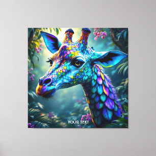 Toile Imaginaire Cute Chameleon Comme Giraffe