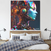 Toile Imaginaire Cute Vivid Machine humaine fille (Insitu(Chambre))