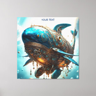 Toile Imaginaire Cute Vivid Steampunk Baleine Mer