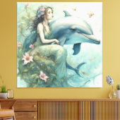 Toile Imaginaire dauphin 2 (Insitu(Salon))