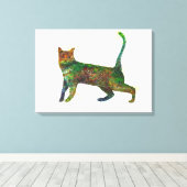 Toile Imaginaire de chat Abstrait (Insitu (Plancher de Bois))