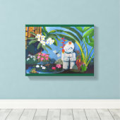 Toile Imaginaire de jardin balinais (Insitu (Plancher de Bois))