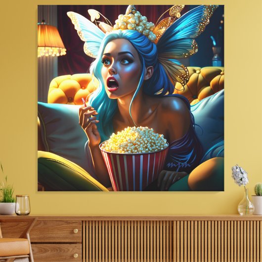 Toile Imaginaire Drôle Belle Fée Regarder Film (Insitu(Salon))