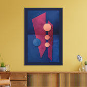 Toile "Imaginaire en G major" Art Abstrait (Insitu(Salon))