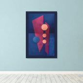 Toile "Imaginaire en G major" Art Abstrait (Insitu (Plancher de Bois))