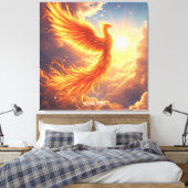 Toile Imaginaire Flamme mignonne Phoenix augmente (Insitu(Chambre))