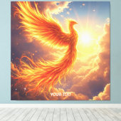 Toile Imaginaire Flamme mignonne Phoenix augmente (Insitu (Plancher de Bois))