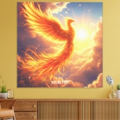 Toile Imaginaire Flamme mignonne Phoenix augmente (Insitu(Salon))