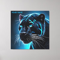 Imaginaire jolie Panthère Bleue En Colère