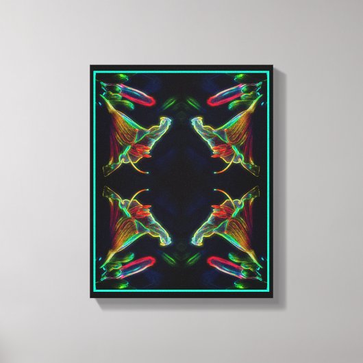 Toile Imaginaire Lily Abstrait Flower Art (Recto)