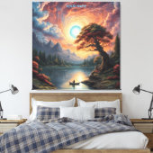 Toile Imaginaire Magie Romantique Paysage arboré (Insitu(Chambre))