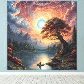 Toile Imaginaire Magie Romantique Paysage arboré (Insitu (Plancher de Bois))