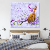 Toile Imaginaire Mandolin Music 3 Panel (Insitu(Chambre))