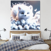 Toile Imaginaire mignon blanc bébé Fox (Insitu(Chambre))