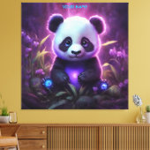 Toile Imaginaire mignon Purple Baby Panda (Insitu(Salon))
