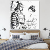 Toile Imaginaire mignon Samurai Geisha crayon (Insitu(Chambre))