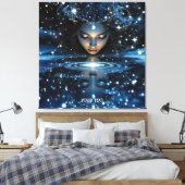 Toile Imaginaire Mignonne Face de la Dame de l'espace (Insitu(Chambre))