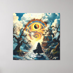 Toile Imaginaire Mignons arbres de la route Homme