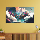 Toile Imaginaire naturel (Insitu(Salon))