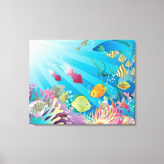 Toile Imaginaire sous-marin (Recto)