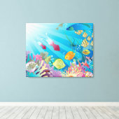 Toile Imaginaire sous-marin (Insitu (Plancher de Bois))