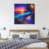 Toile Imaginaire Tropical Beach Four (Insitu(Chambre))