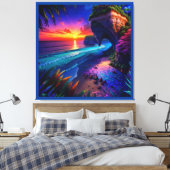 Toile Imaginaire Tropical Beach Four (Insitu(Chambre))