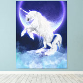 Toile Imaginaire Unicorne Stallion Purple Moon (Insitu (Plancher de Bois))