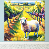 Toile Imaginaire Vignoble Vignoble du mouton Vivid Aquar (Insitu (Plancher de Bois))