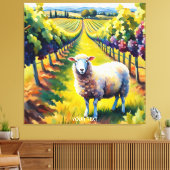 Toile Imaginaire Vignoble Vignoble du mouton Vivid Aquar (Insitu(Salon))