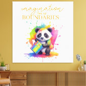 Toile Imagination Has No Boundaries — Kids’ Room Poster (Insitu(Salon))