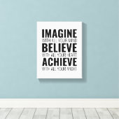 Toile Imaginez Avec Tout Votre Esprit Motivationnel Mur (Insitu (Plancher de Bois))