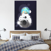 Toile Impact d'astéroïde sur la planète Terre ! (Insitu(Chambre))