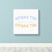 Toile Impera Tibi – Possède-Toi (Insitu (Plancher de Bois))