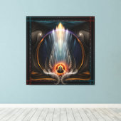 Toile Imperial View Fractal Art Canvas Imprimer (Insitu (Plancher de Bois))