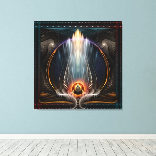 Toile Imperial View Fractal Art Canvas Imprimer (Insitu (Plancher de Bois))