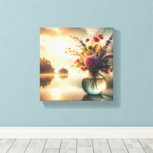 Toile Impressão em Tela Vaso (Insitu (Plancher de Bois))