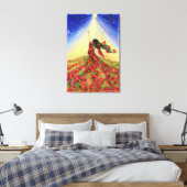 Toile Impression Canvas Fleurs Fille - Peinture Pr (Insitu(Chambre))